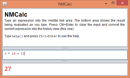 NMCalc Screenshot